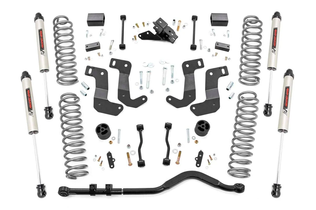 Rough Country 3.5 Inch Lift Kit | C/A Drop | Stage 1 | V2 | Jeep Wrangler Unlimited (18-23) 66870 - Main Product View