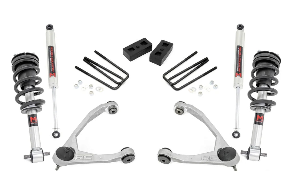 Rough Country 3.5 Inch Lift Kit | Cast Steel | M1 Strut | Chevy/GMC 1500 (07-13) 24640