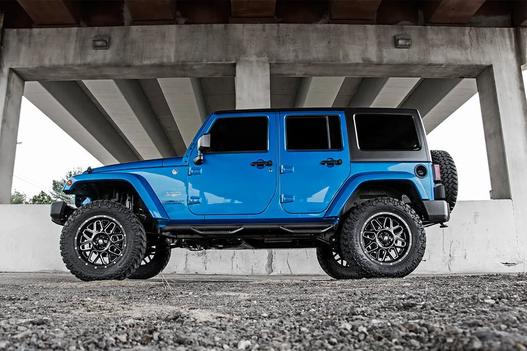 Rough Country 3.5 Inch Lift Kit | Jeep Wrangler Unlimited 2WD/4WD (2007-2018) 69430 - Side View