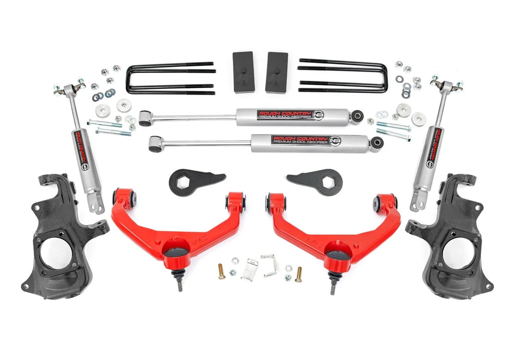 Rough Country 3.5 Inch Lift Kit | Knuckle | w/ Overloads | Chevy/GMC 2500HD/3500HD (11-19) - Main Product View