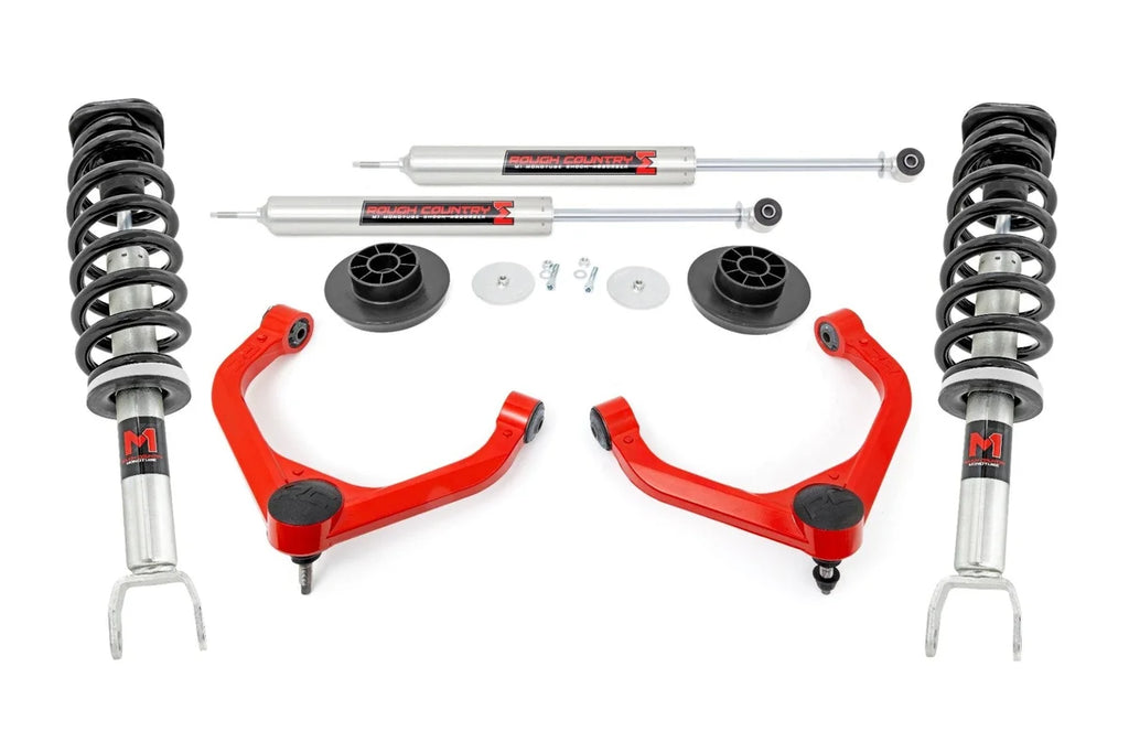 Rough Country 3.5 Inch Lift Kit | M1 Struts/M1 | Ram 1500 2WD/4WD (2019-2025) 31440RED - Kit Contents