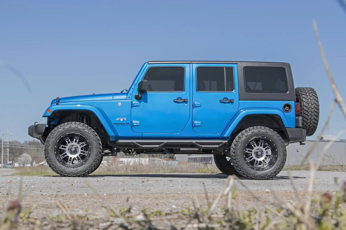 Rough Country 3.5 Inch Lift Kit | M1R | Jeep Wrangler Unlimited 2WD/4WD (2007-2018) - Installation View