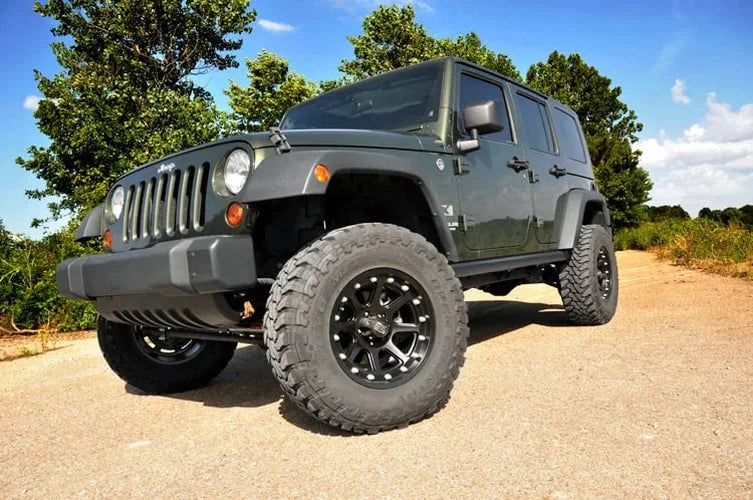 Rough Country 3.5 Inch Lift Kit | M1R | Jeep Wrangler Unlimited 2WD/4WD (2007-2018) - Installation View