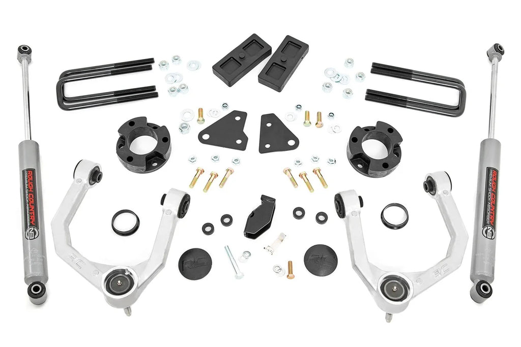 Rough Country 3.5 Inch Lift Kit | N3 | Cast Steel Knuckles | Ford Ranger 4WD (2019-2023) 500011 - Main Product View