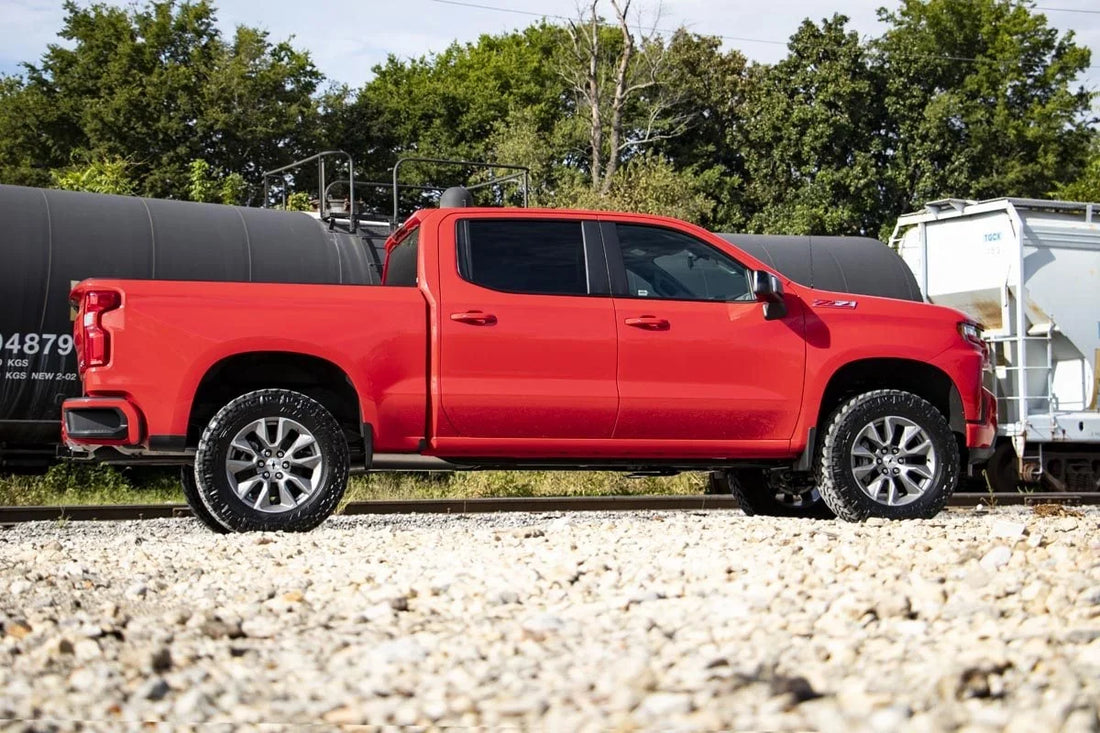 Rough Country 3.5 Inch Lift Kit | N3 Struts | Rear Mono Leaf | Chevy Silverado 1500 (22-24) 28231 - Back View