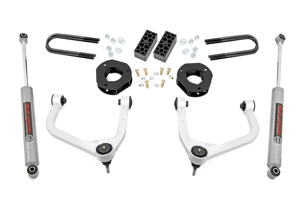Rough Country 3.5 Inch Lift Kit | Rear Mono Leaf | Chevy Silverado 1500 2WD/4WD (2022-2024) 28230 - Main Product View