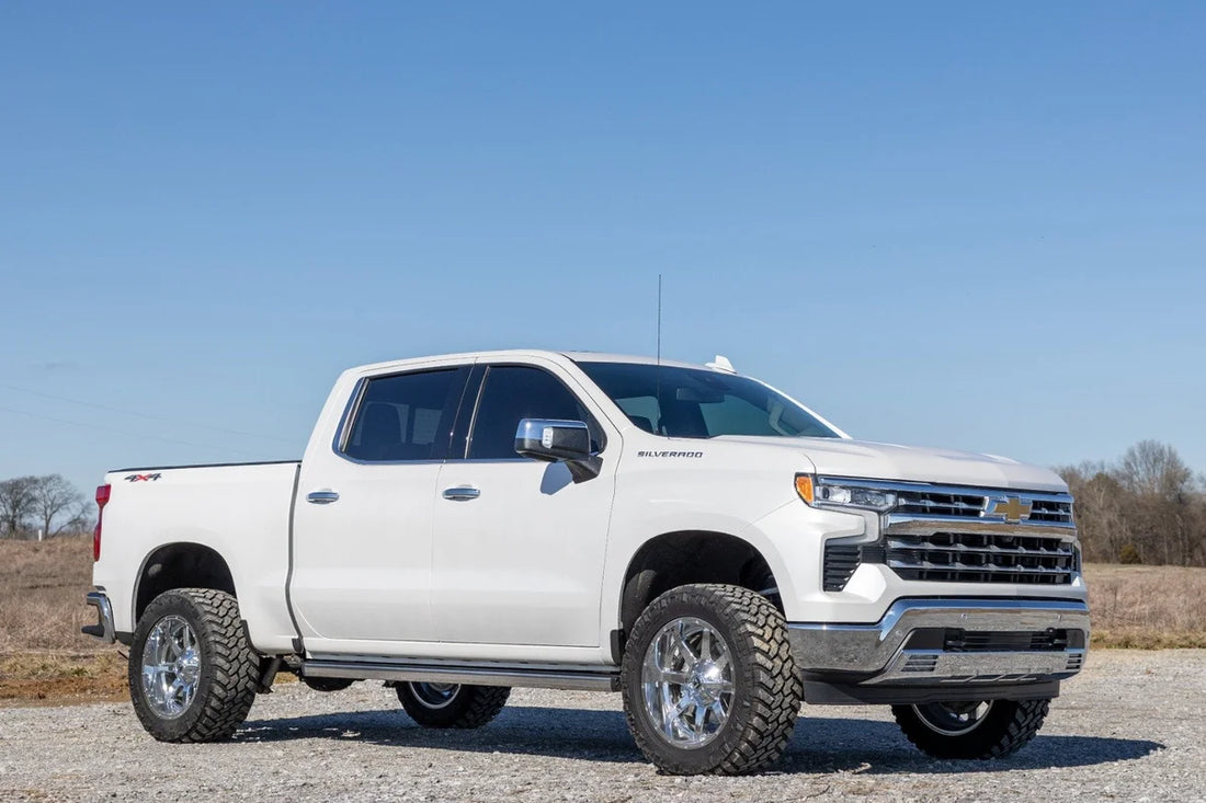 Rough Country 3.5 Inch Lift Kit | Vertex | Rear Mono Leaf | Chevy Silverado 1500 (25-26) - Back View