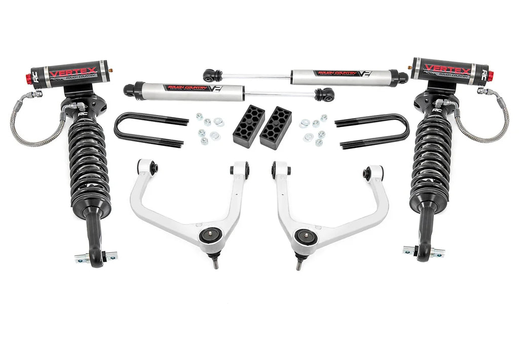 Rough Country 3.5 Inch Lift Kit | Vertex/V2 | Rear Mono Leaf | Chevy Silverado 1500 (22-24) 28257 - Main Product View