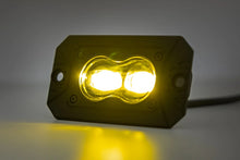 Load image into Gallery viewer, Rough Country 3x1.75 Inch Black Series | Yellow | LED Slim Aux | SAE Fog | Flush Mount | Pair 70909 - Mounting View