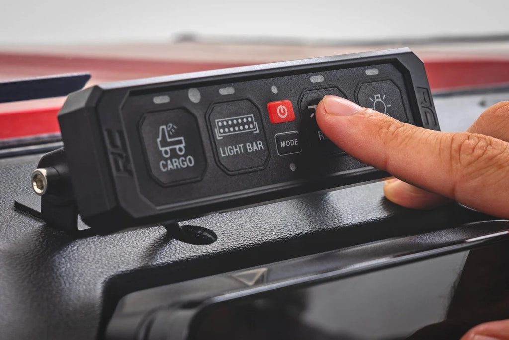 Rough Country 4 Gang Switch Panel | RGB Backlit Buttons | Multifunction Modes 70965 - Main Product View
