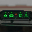 Load image into Gallery viewer, Rough Country 4 Gang Switch Panel | RGB Backlit Buttons | Multifunction Modes 70965 - Side View