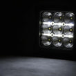Load image into Gallery viewer, Rough Country 4 Inch Chrome Series LED Light Pods | Square | White DRL | Pair 70905DRL - Back View