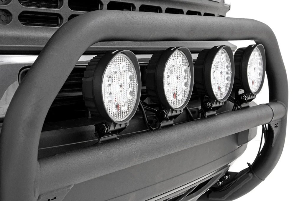 Rough Country 4 Inch Chrome Series LED Light | Round | Pair 70804 - Installation View