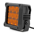 Load image into Gallery viewer, Rough Country 4 Inch LED Amber Light Pods | Square | Amber DRL | Pair 70905ADRL - Side View