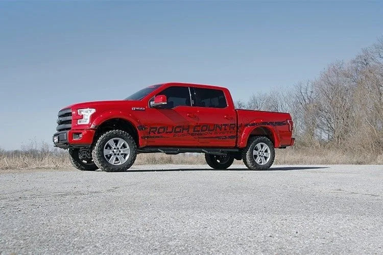 Rough Country 4 Inch Lift Kit | Ford F-150 4WD (2015-2020) 55530 - Installation View