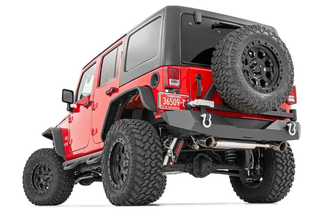 Rough Country 4 Inch Lift Kit | Long Arm | Jeep Wrangler Unlimited 2WD/4WD (2007-2011) 78530A - Additional View 5