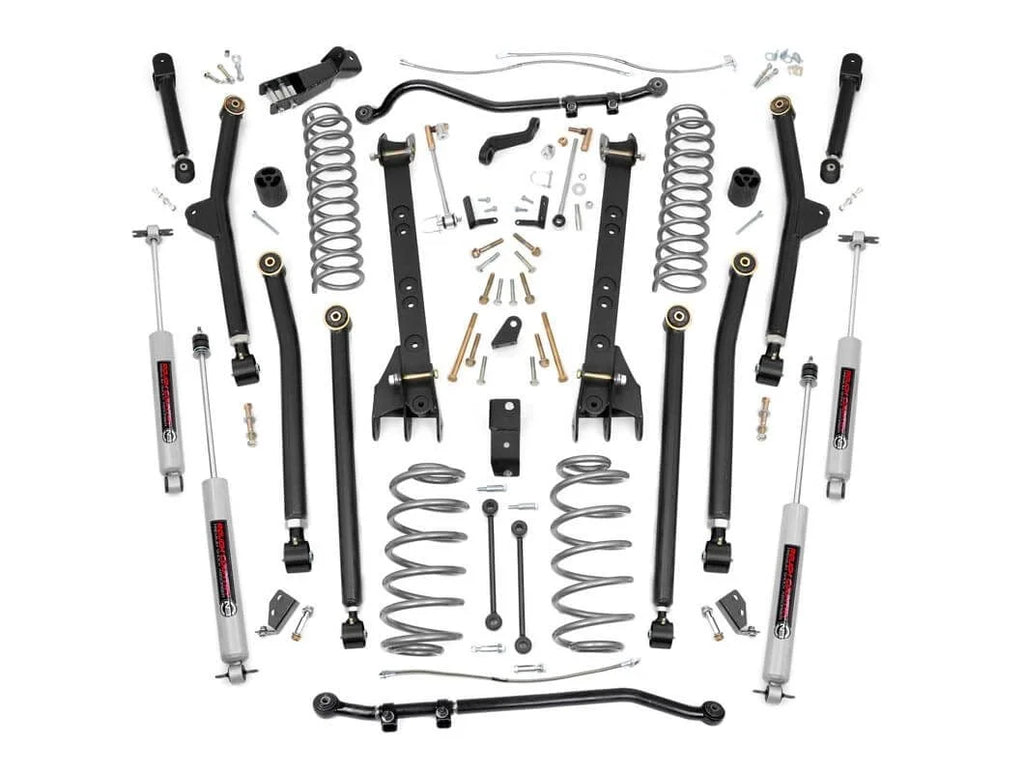 Rough Country 4 Inch Lift Kit | Long Arm | Jeep Wrangler Unlimited 4WD (2004-2006) 63830