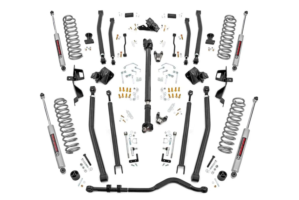 Rough Country 4 Inch Lift Kit | Long Arm | Jeep Wrangler Unlimited 4WD (2018-2023) 61930 - Main Product View