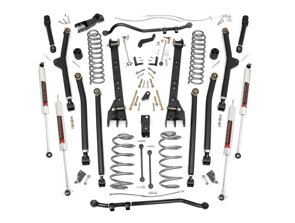 Rough Country 4 Inch Lift Kit | Long Arm | M1 | Jeep Wrangler TJ 4WD (1997-2006) - Main Product View