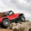 Load image into Gallery viewer, Rough Country 4 Inch Lift Kit | Long Arm | V2 | Jeep Wrangler TJ 4WD (1997-2006) - Side View