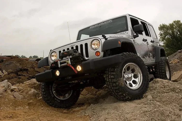 Rough Country 4 Inch Lift Kit | M1R | Jeep Wrangler Unlimited 2WD/4WD (2007-2018) - Installation View