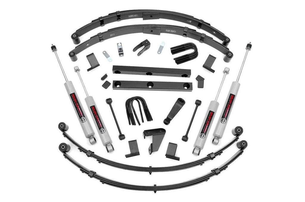 Rough Country 4 Inch Lift Kit | Manual Steer | Jeep Wrangler YJ 4WD (1987-1995) 620MN2