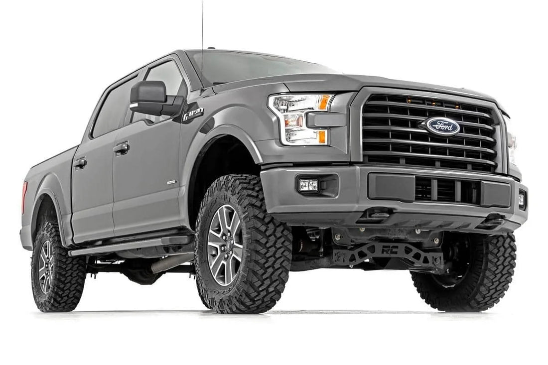 Rough Country 4 Inch Lift Kit | N3 Struts | Ford F-150 4WD (2015-2020) 55531 - Side View