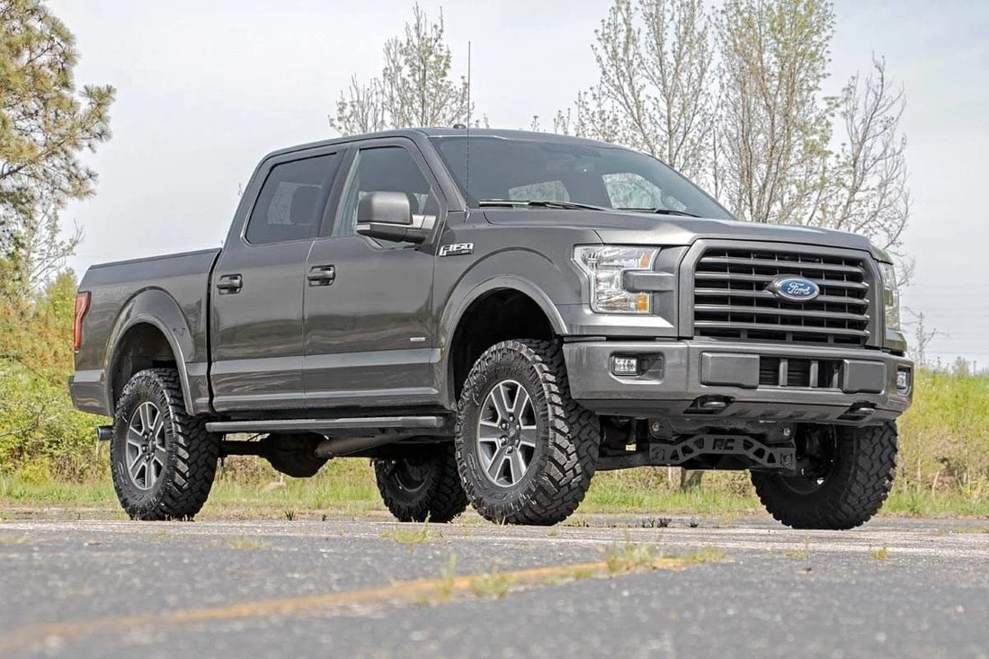Rough Country 4 Inch Lift Kit | N3 Struts | Ford F-150 4WD (2015-2020) 55531 - Back View