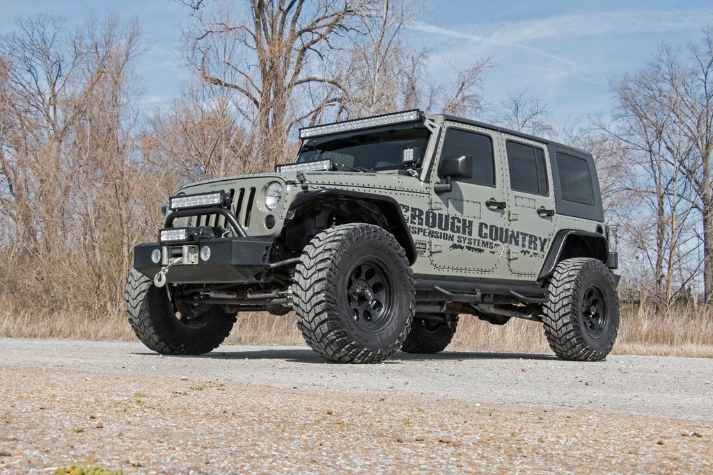 Rough Country 4 Inch Lift Kit | X-Series | Jeep Wrangler Unlimited 2WD/4WD (2007-2018) 67430 - Back View