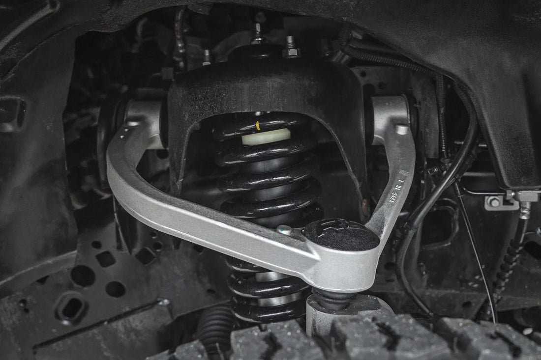 Rough Country 4 inch Lift Kit | Forged UCA | M1/M1 | No Cut | Ford F-150 4WD (2021-2025) - Back View