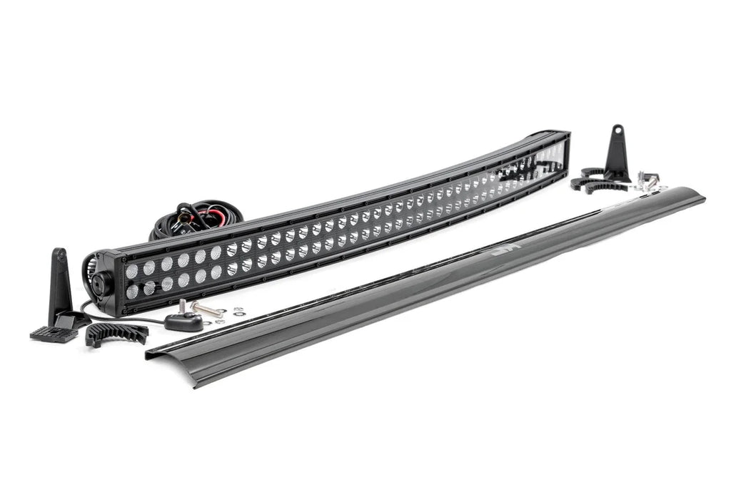 Rough Country 40 Inch Black Series LED Light Bar | Curved | Dual Row 72940BL - Main Product View