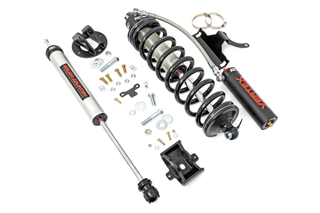 Rough Country 4.5 Inch Coilover Conversion Upgrade Kit | Vertex/V2 | Ford F-250/F-350 Super Duty (05-22) 50011 - Side View