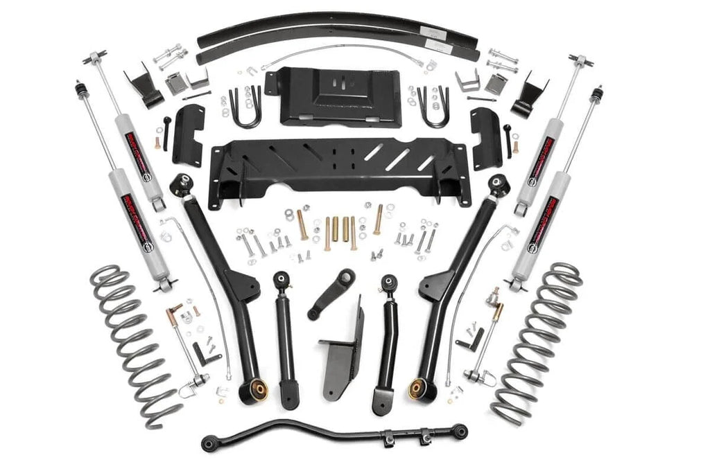 Rough Country 4.5 Inch Lift Kit | Long Arm | RR AAL | NP231 | Jeep Cherokee XJ 4WD (84-01) 68922