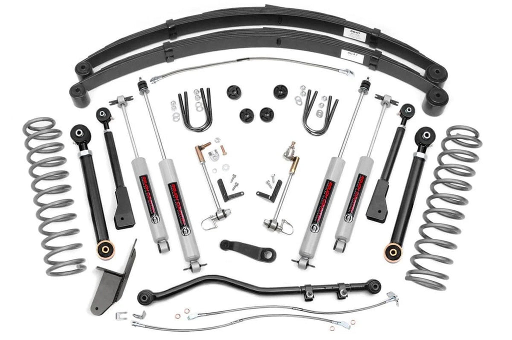 Rough Country 4.5 Inch Lift Kit | RR Springs | X-Series | Jeep Cherokee XJ 2WD/4WD (84-01) 63330 - Main Product View