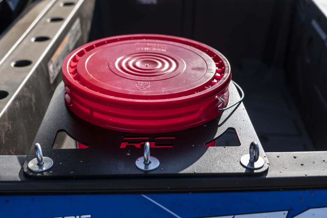 Rough Country 5 Gallon Bucket Holder | Polaris Ranger XP 570/900/1000 93028 - Installation View