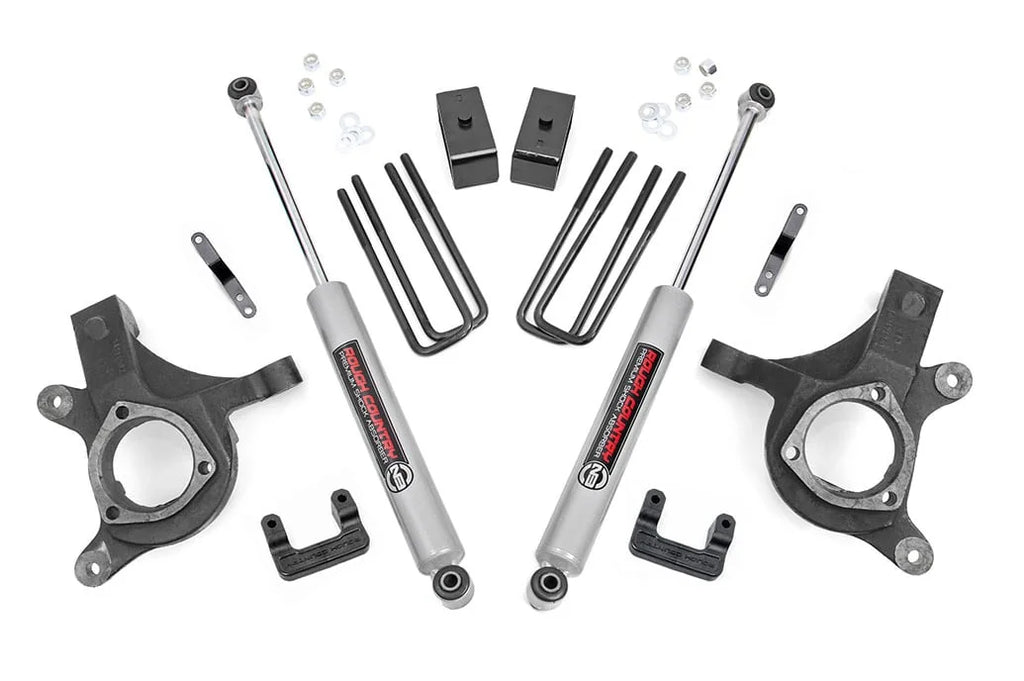 Rough Country 5 Inch Lift Kit | Chevy Silverado & GMC Sierra 1500 2WD (2007-2013) 10830 - Main Product View