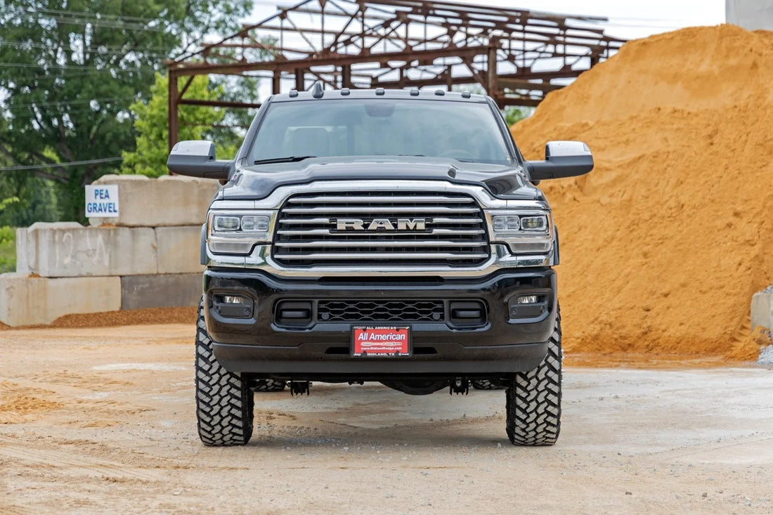 Rough Country 5 Inch Lift Kit | Diesel |AISIN | M1 | Ram 3500 4WD (2019-2024) - Installation View