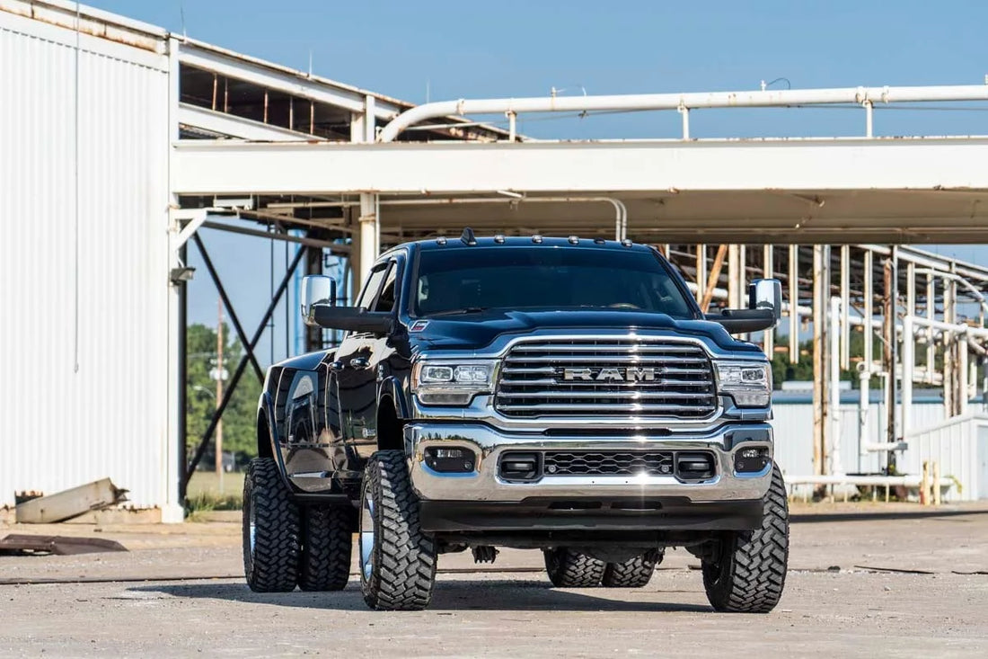 Rough Country 5 Inch Lift Kit | Diesel |AISIN | Ram 3500 4WD (2019-2024) 37830 - Back View