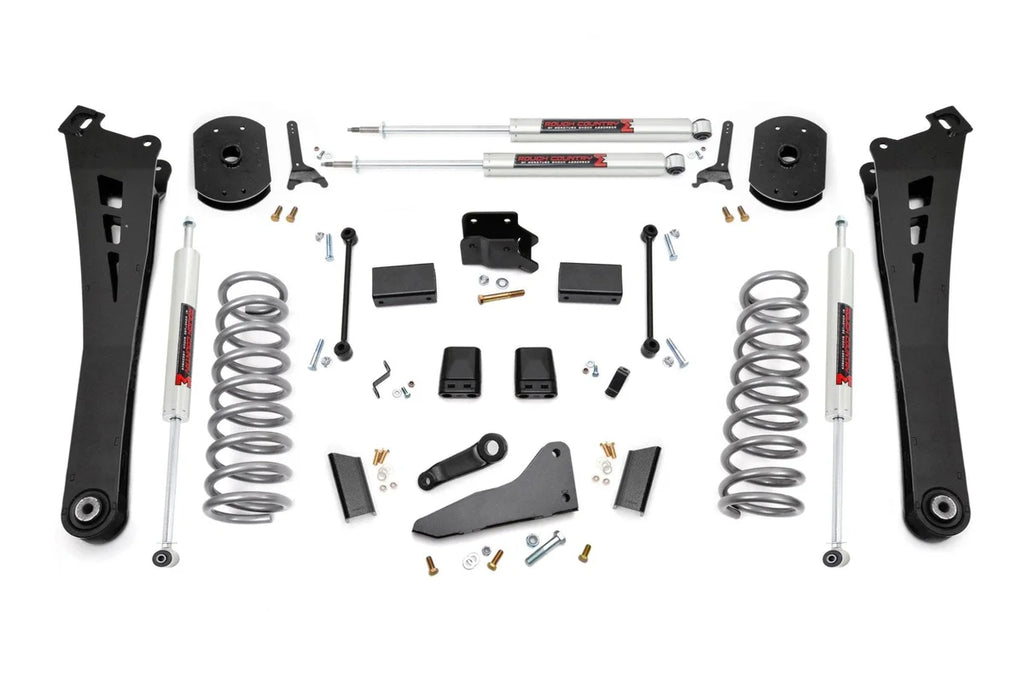 Rough Country 5 Inch Lift Kit | FR Gas Coil | Radius Arms | M1 | Ram 2500 4WD (2014-2018) 37340 - Main Product View