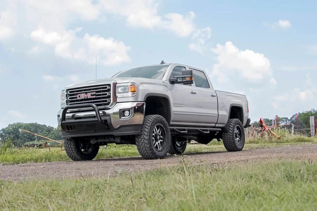 Rough Country 5 Inch Lift Kit | NTD | V2 | Chevy/GMC 2500HD/3500HD (11-19) 26070 - Side View