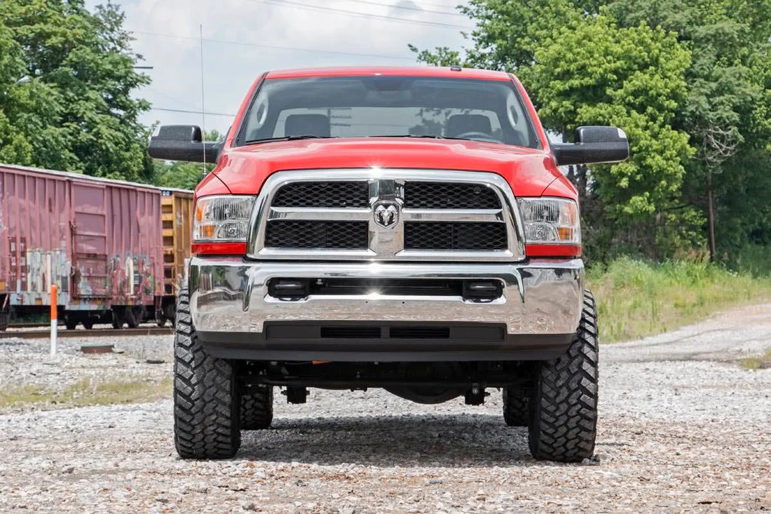 Rough Country 5 Inch Lift Kit | Radius Arm Drop | SRW | Ram 3500 4WD (2013-2015) 35620 - Front View