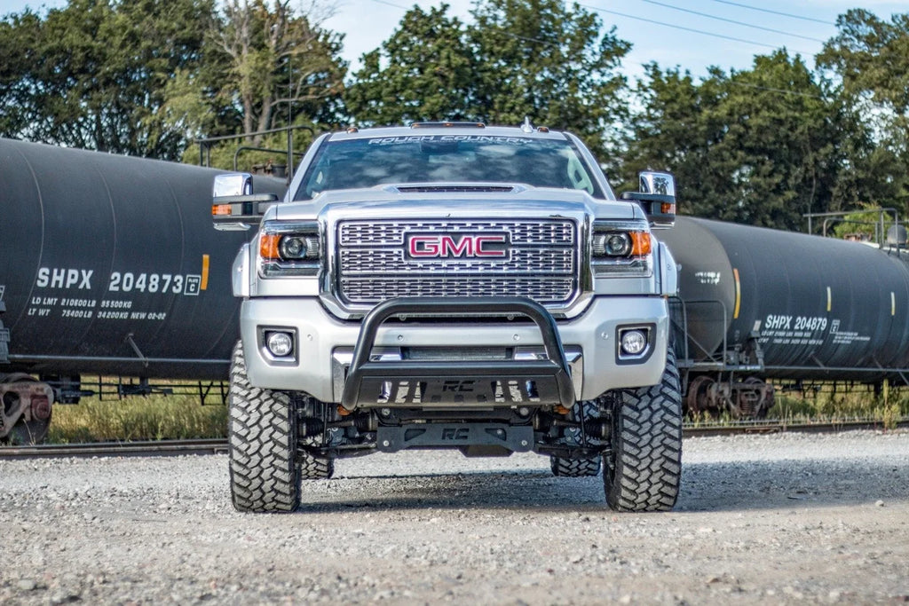 Rough Country 5 Inch Lift Kit | Torsion Drop | V2 | Chevy/GMC 2500HD/3500HD (11-19) - Back View
