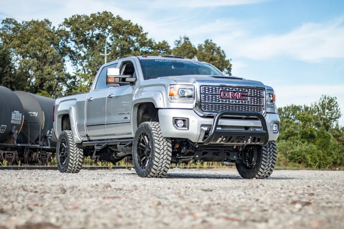 Rough Country 5 Inch Lift Kit | Torsion Drop | Vertex | Chevy/GMC 2500HD/3500HD (11-19) - Side View