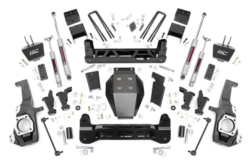 Rough Country 5 Inch Lift Kit | Torsion Drop | w/ Overloads | Chevy/GMC 2500HD/3500HD (20-26) - Main Product View