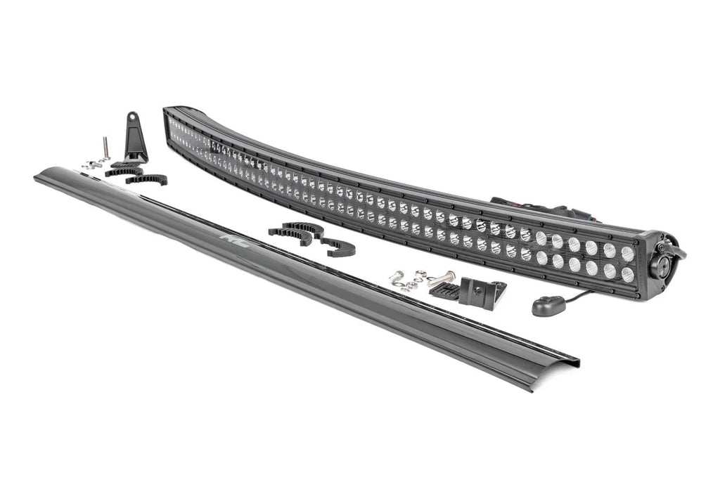 Rough Country 50 Inch Black Series LED Light Bar | Curved | Dual Row 72950BL - Main Product View
