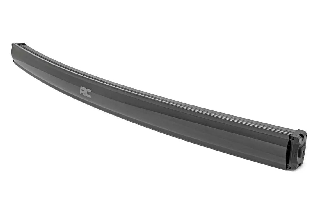 Rough Country 50 Inch Black Series LED Light Bar | Curved | Dual Row | Cool White DRL 72950BD - Installation View