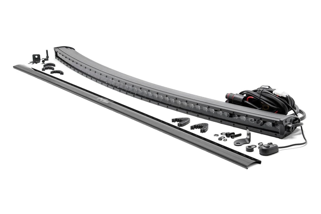 Rough Country 50 Inch Black Series LED Light Bar | Curved | Single Row 72750BL - Main Product View