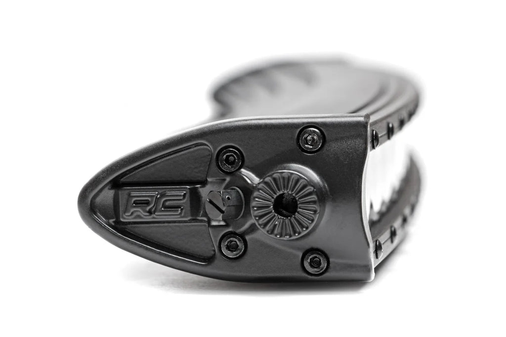 Rough Country 50 Inch Black Series LED Light Bar | Curved | Single Row 72750BL - Side View