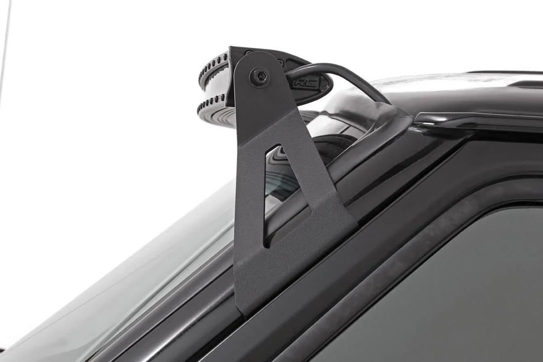 Rough Country 50 Inch Black Series LED Light Bar | Curved | Single Row 72750BL - Back View