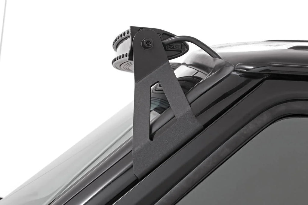 Rough Country 50 Inch Black Series LED Light Bar | Curved | Single Row 72750BL - Back View